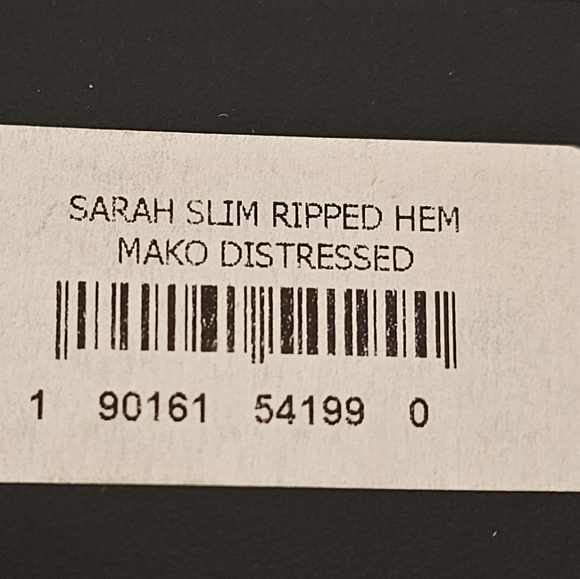 Paige Sarah Slim Ripped Hem in Mako Distressed NWT - Picture 8 of 9